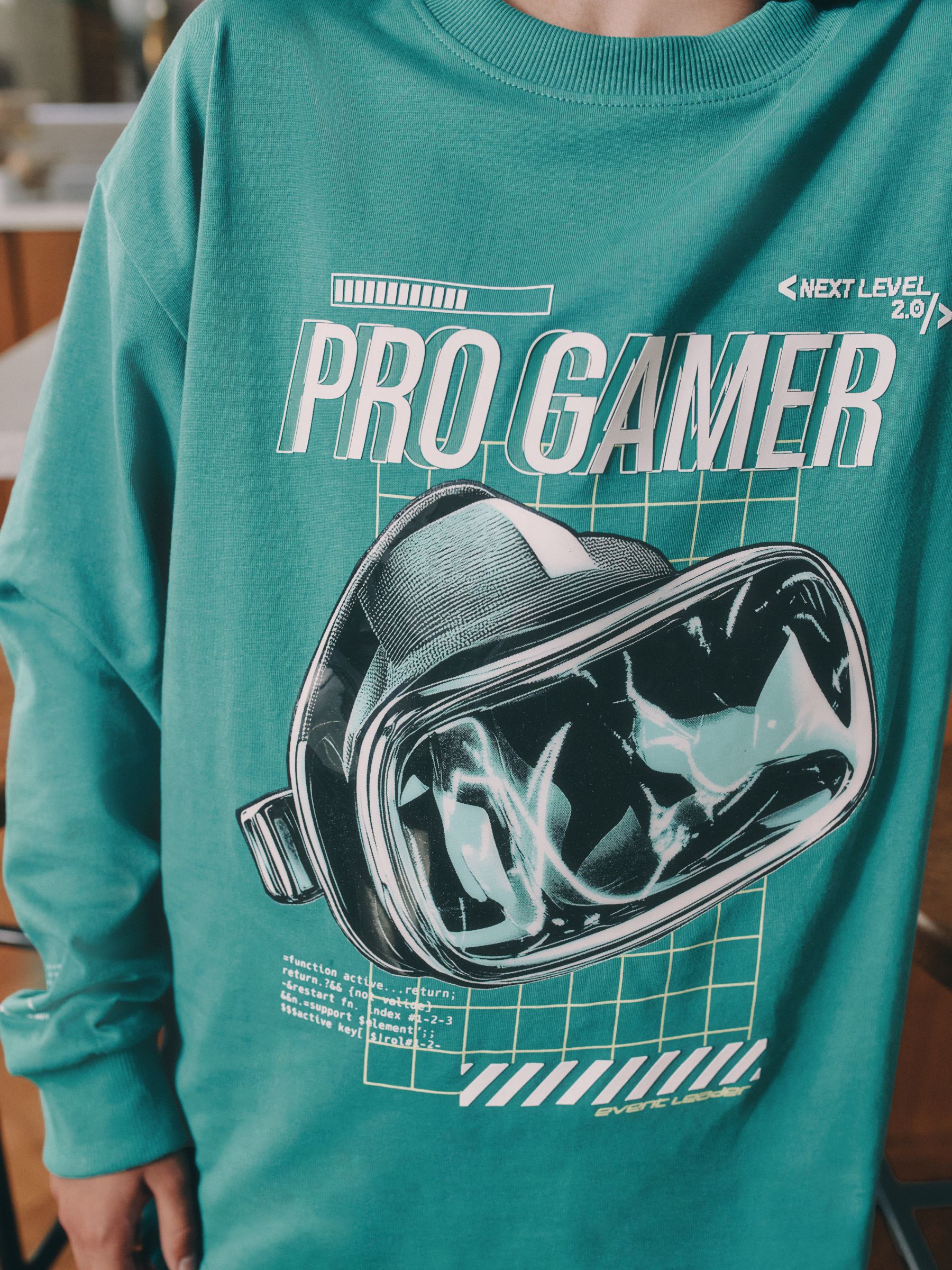 Groen/Zwart Pro Gamer - Verpakking van 2 pyjama's met lange mouwen (3-16 jr)