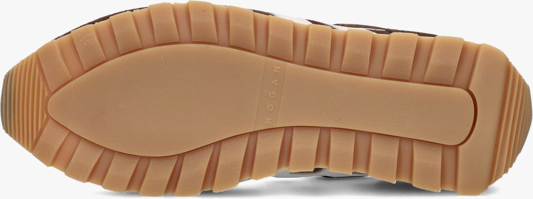 bruine hogan lage sneakers h701 allacciato h