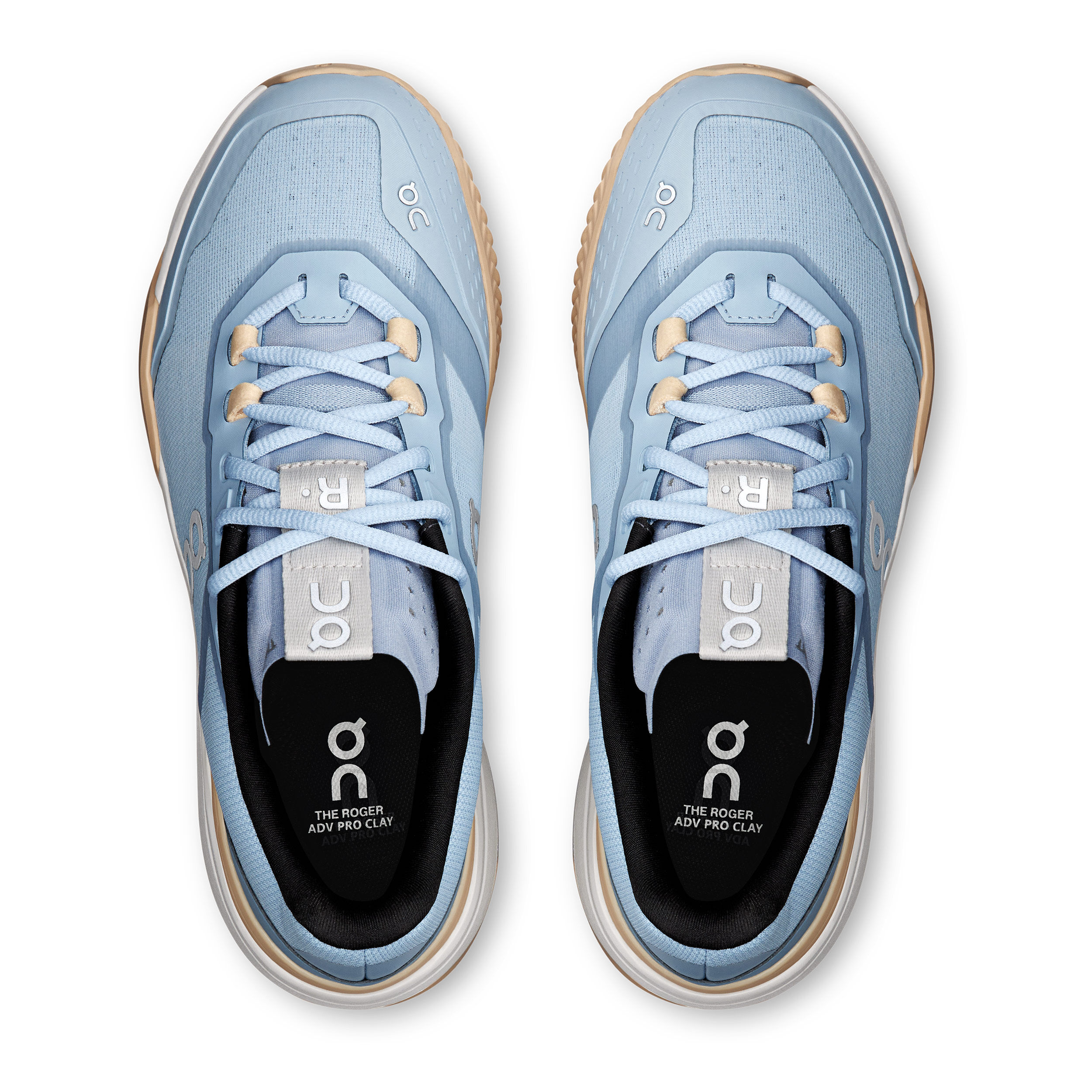 On The Roger Advantage Pro Chaussure Terre Battue Femmes - Bleu Clair , Abricot