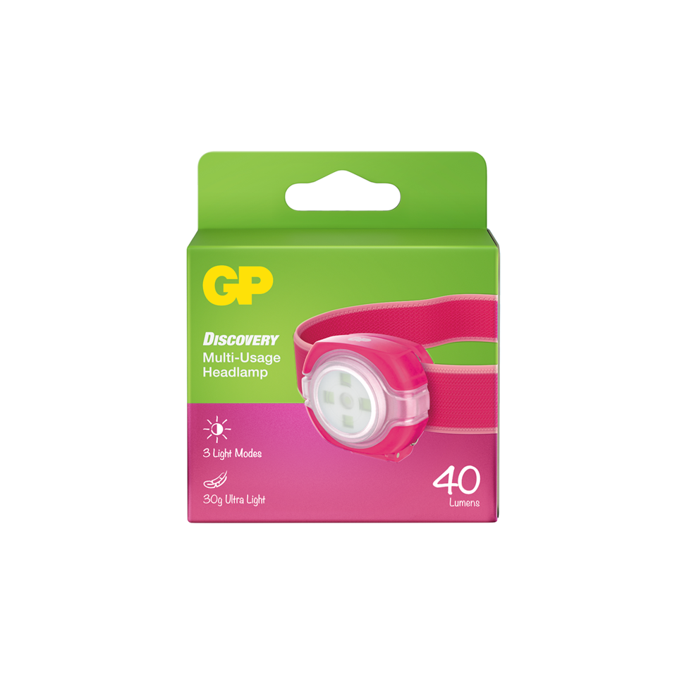 GP - Discovery Multi-Usage Headlamp, CH31, 40 lumens