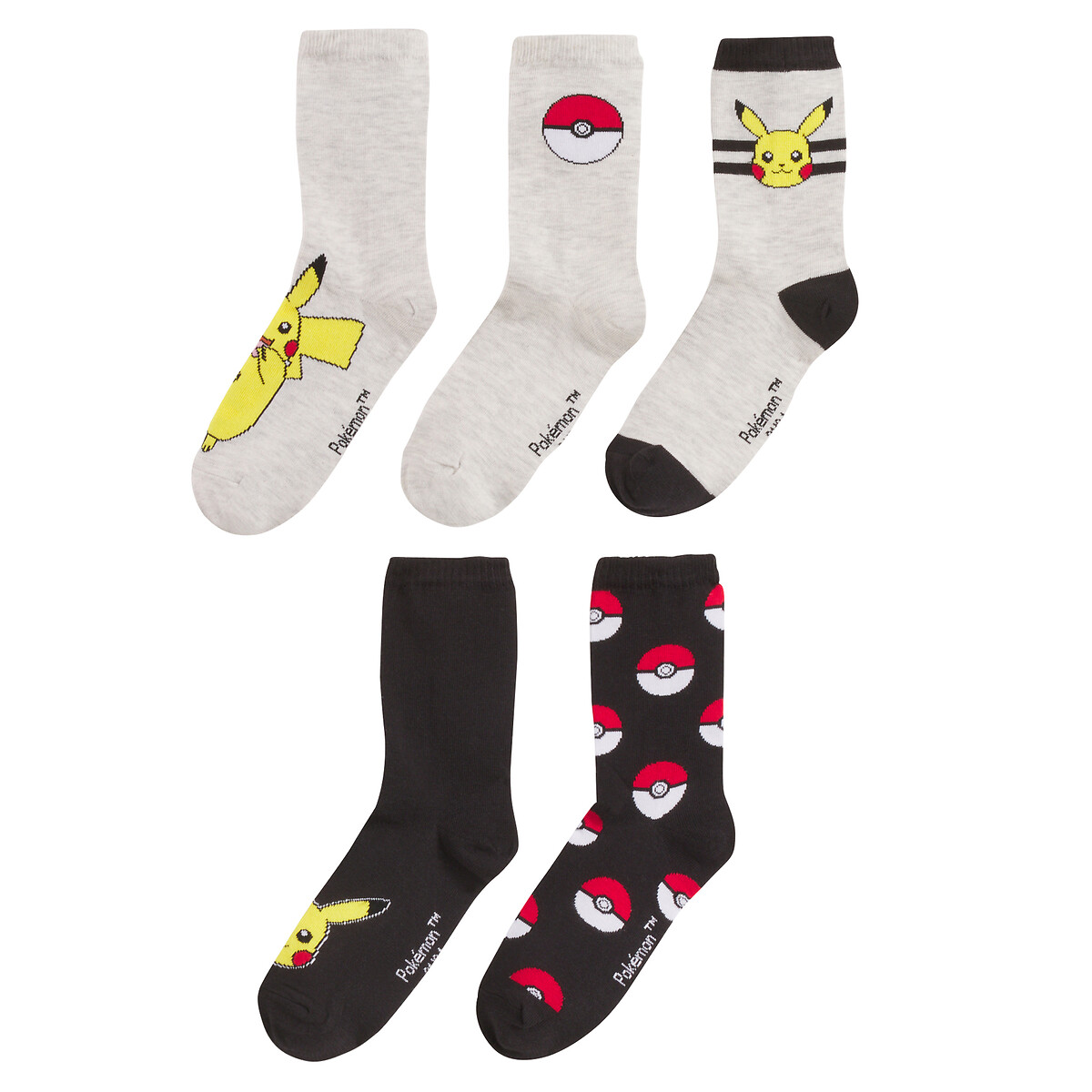 POKÉMON<br>Conjunto de 5 pares de meias Pokémon