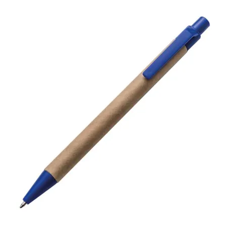 Macma 10x Kugelschreiber aus Pappe Farbe: blau