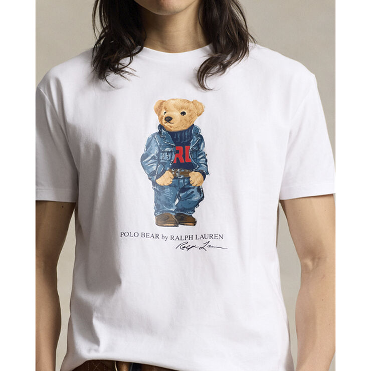 Polo Ralph Lauren 26/1 JERSEY-SSL-TSH F24 white denim bear