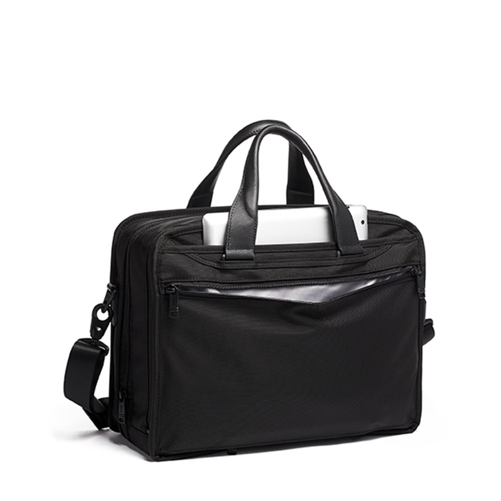 Tumi Alpha Expandable Organizer Laptop Brief black