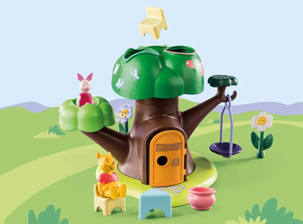 WINNIE ET PORCINET AVEC CABANE - 71316
