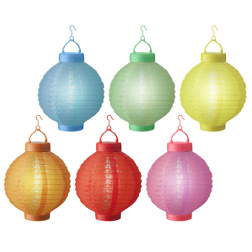 Lampion verlichting solar 20 cm kleur