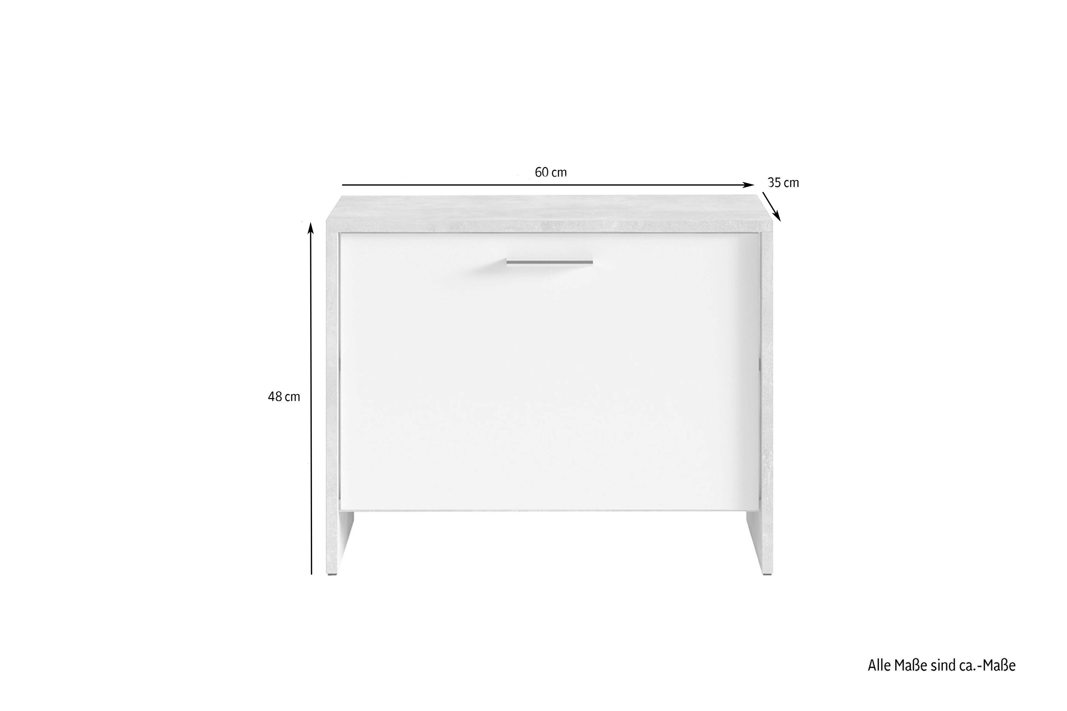 byLIVING Sitzbank BEN, Breite 60 cm, Artisan Eiche (Eiche-Optik)/anthrazit