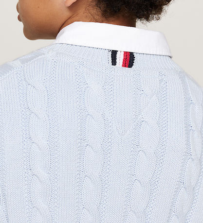 Tommy Hilfiger Bluse - Strik - Essential CaBlå - Breezy Blue