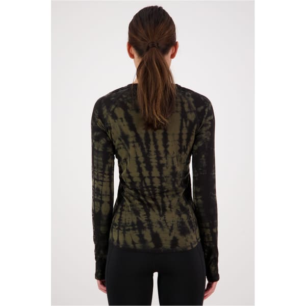 T-shirt thermique MONS ROYALE MONS ROYAL WMNS BELLA LS OLIVE TIE DYE