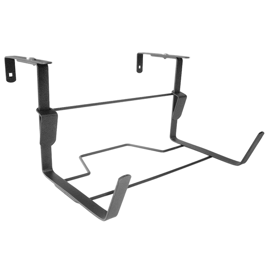 Support jardinière à fixations réglables, en métal anthracite 40-60 cm