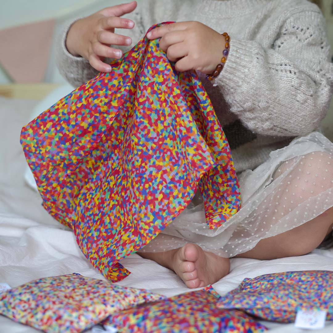 pit and play speeldoek - confetti - 75x75 cm