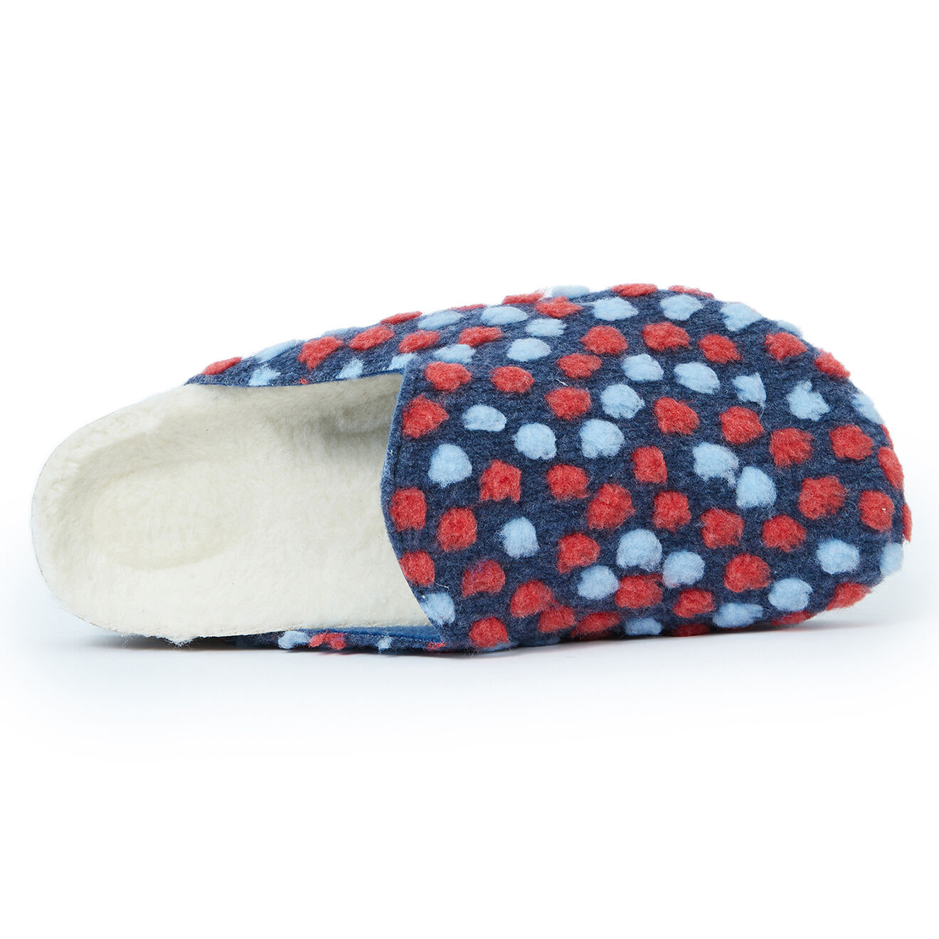 Mandèl Chaussons Angel Dots bleu marine/bleu ciel/rose