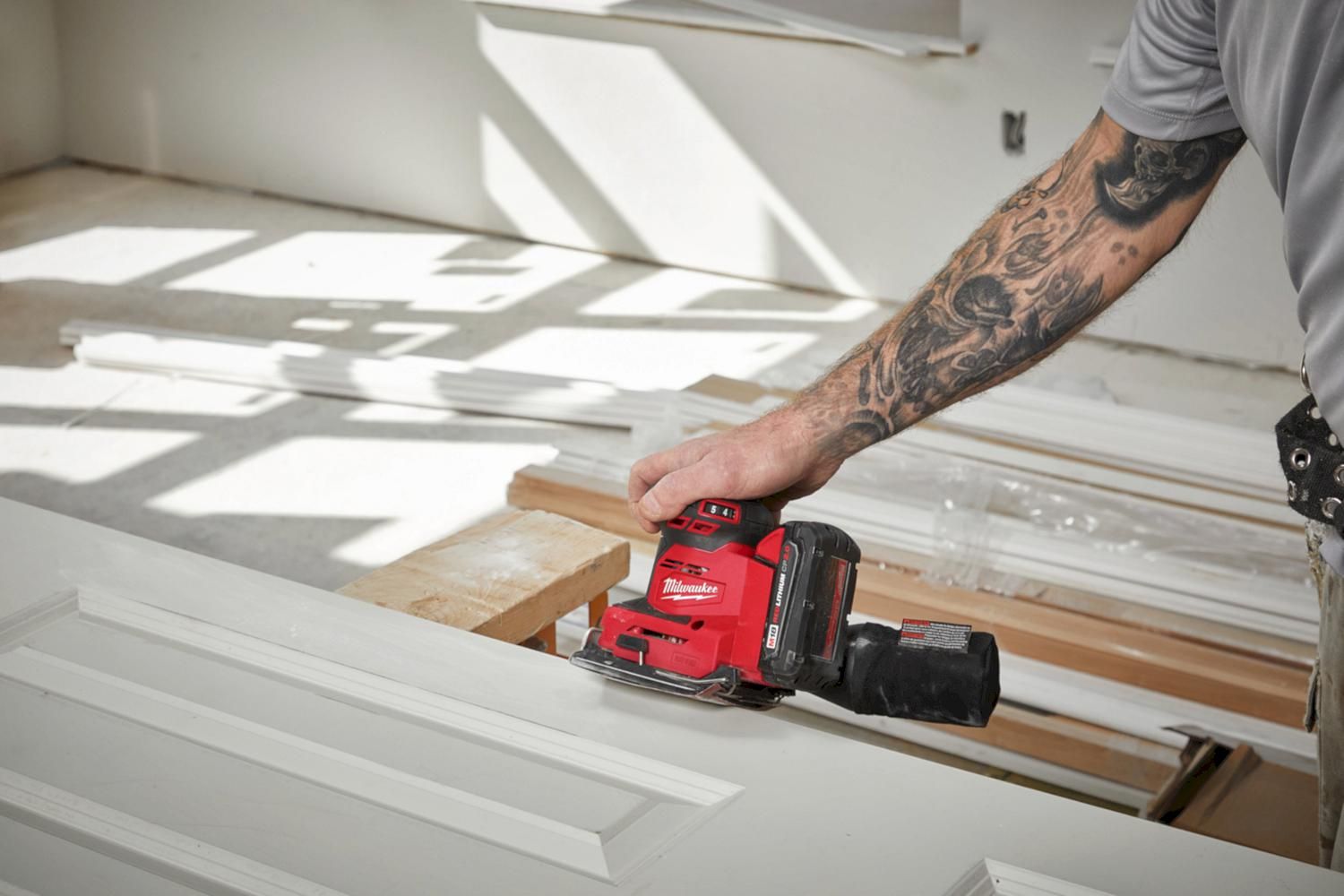 Milwaukee M18 BQSS-0 Accu vlakschuurmachine 18V Basic Body - 4933479966