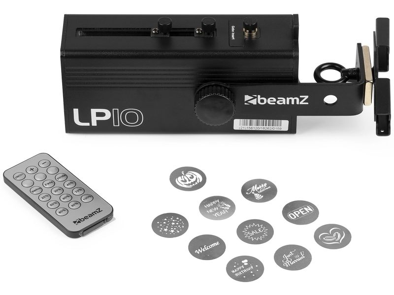 BeamZ Lichteffekt LP10 Logo-Projektor mit Hochleistungs-10-W-LED