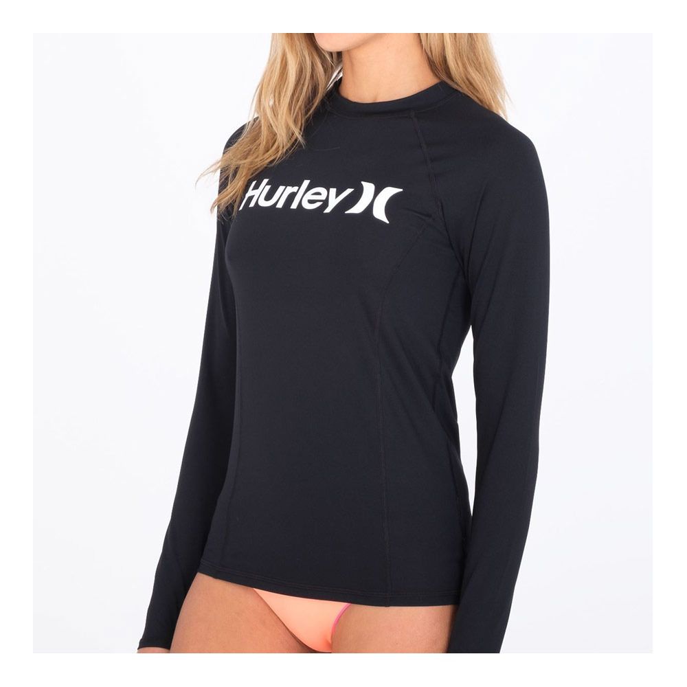 Hurley OAO SOLID MOCK NECK - Lycra Femme newprint or black/wht
