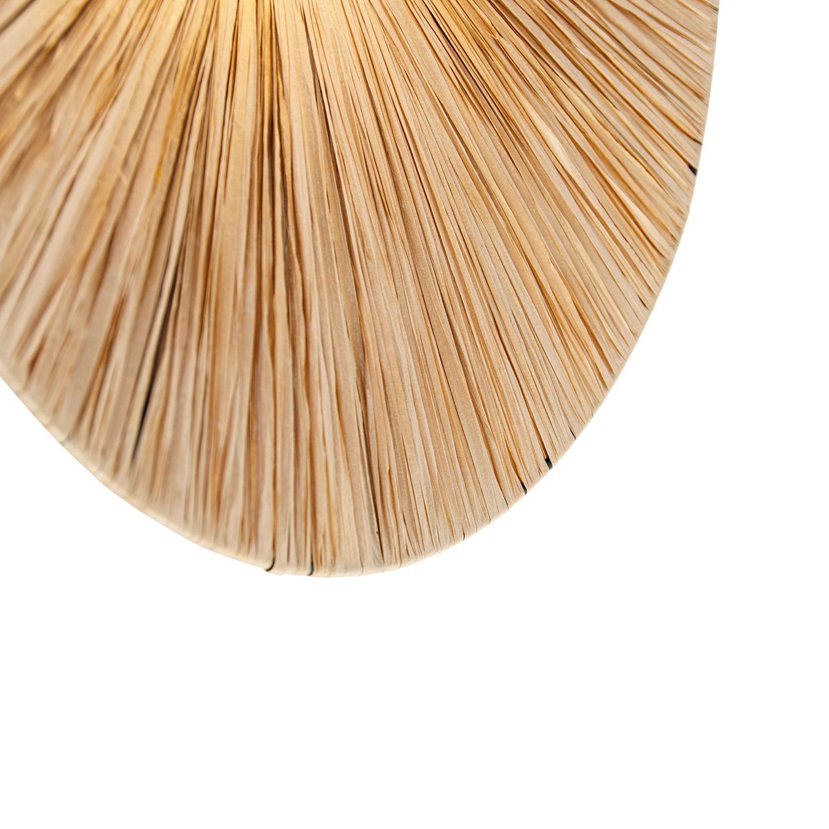 Landelijke wandlamp zwart met touw 60 cm - Leia