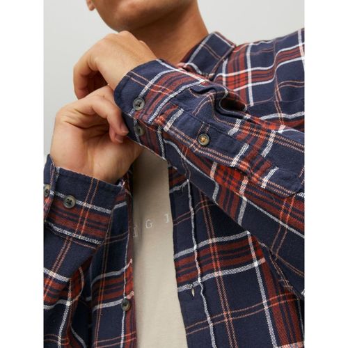 Jack & Jones - 12209098 CLASSIC CHECK-HAWAIIAN Azul