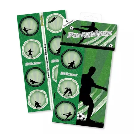 Lutz Mauder TapirElla Partytüten aus Papier Fußball, 8er Packung