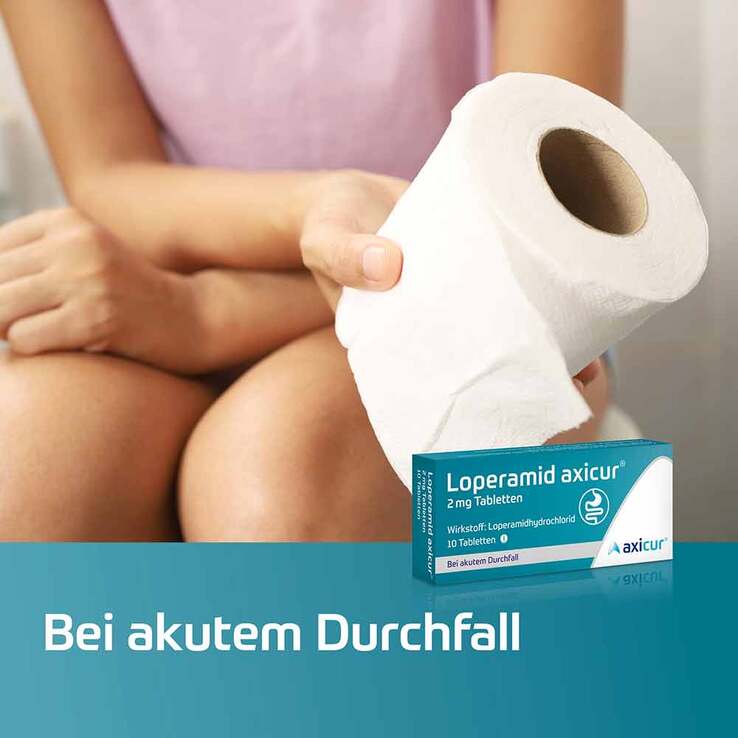 Loperamid axicur® 2 mg Tabletten, 10 St