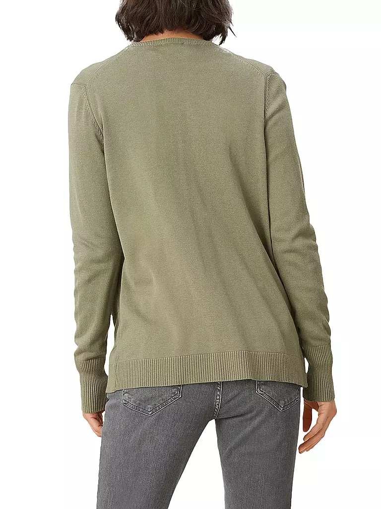 S.OLIVER Strickjacke olive