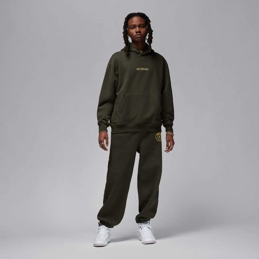 Paris Saint-Germain Sweat à Capuche Fleece Jordan x PSG - Vert/Or