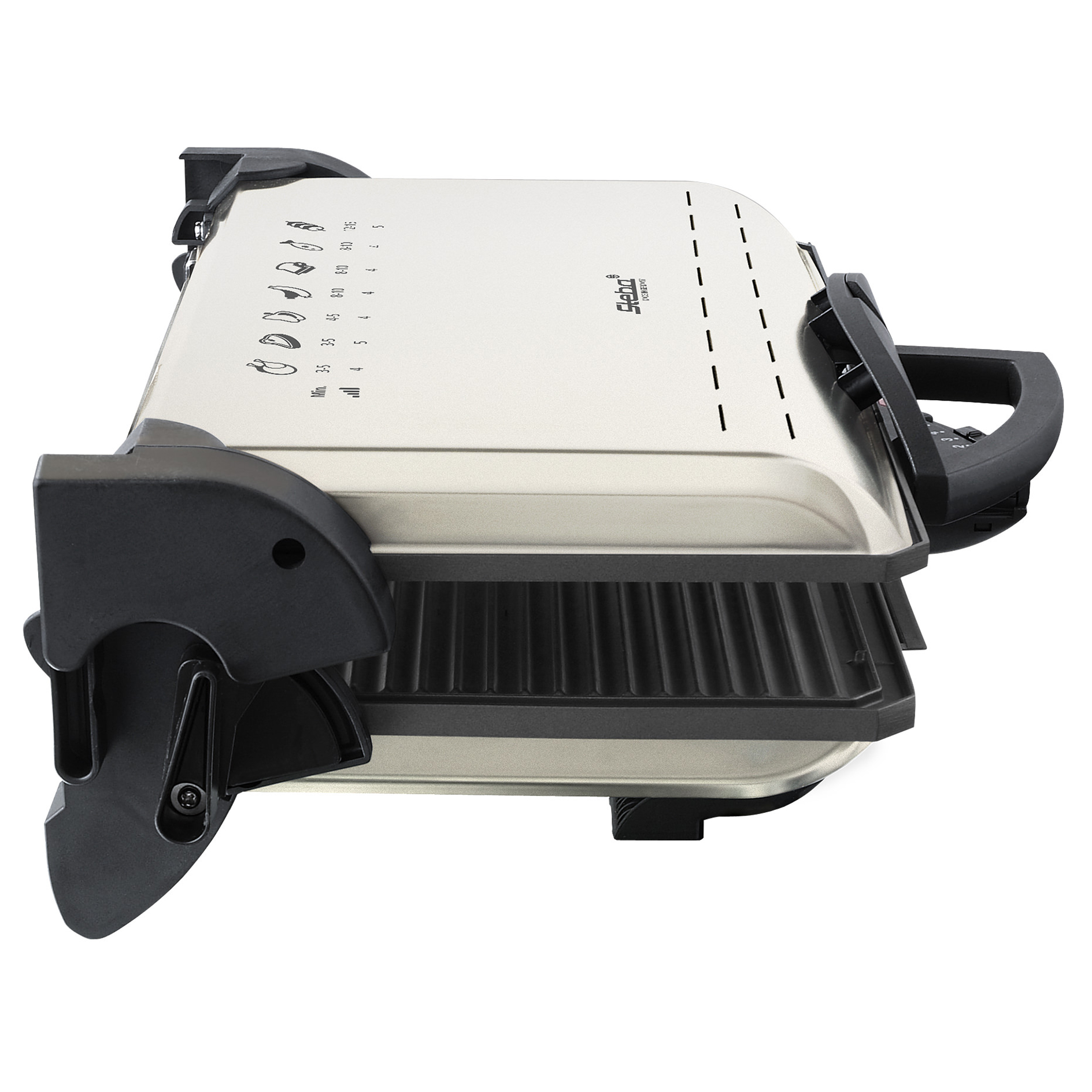 STEBA Kontaktgrill - champagner-metallic - stufenlose Temperaturregelung