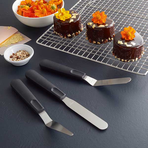 Set de 3 mini spatules inox Mathon