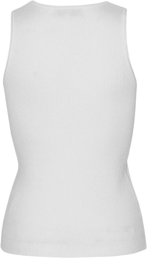 A-VIEW Rib knit tank top White