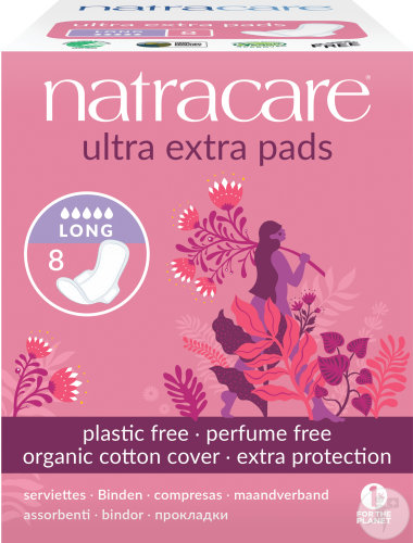 Natracare Serviettes Ultra Extra Long 8 Pièces