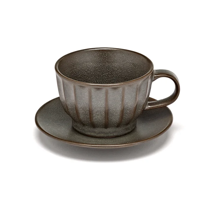 Serax - Inku Untertasse zur Espressotasse, Ø 12 cm, weiss (4er-Set)