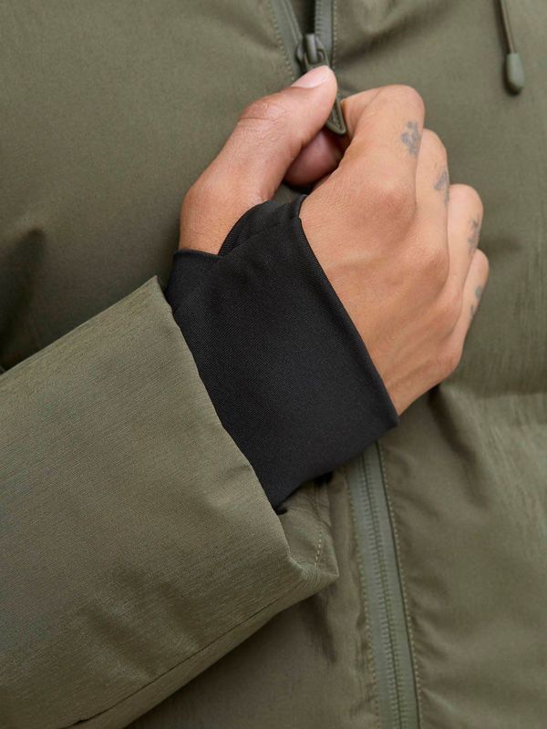 JACK & JONES - FUSION - Winterjas - Olijfgroen - Gewatteerd
