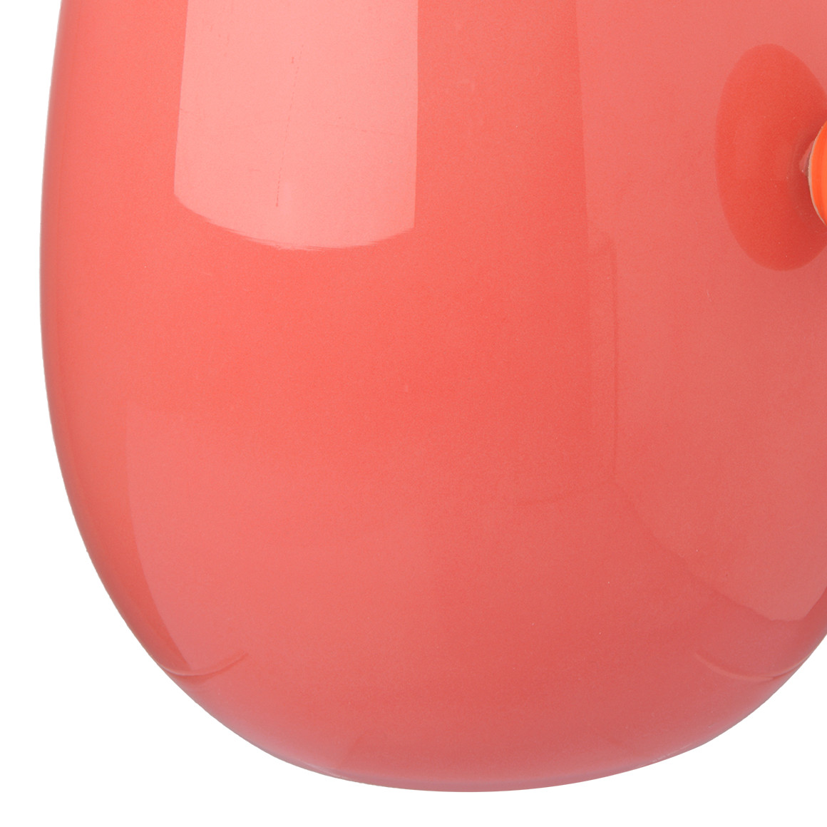 Kleine Vase mit Knubbel hellrot / orange