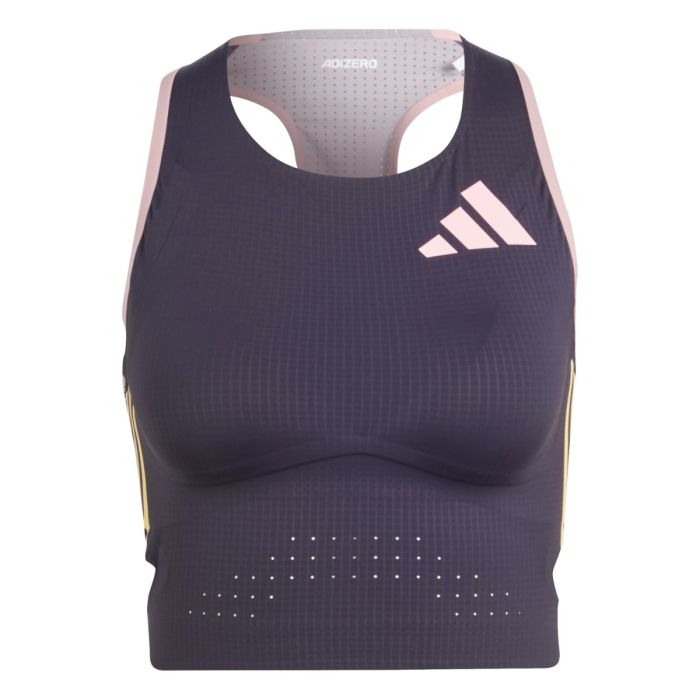adidas Dame Singletter ADIZERO PROMO RUNNING CROP TOP Lilla