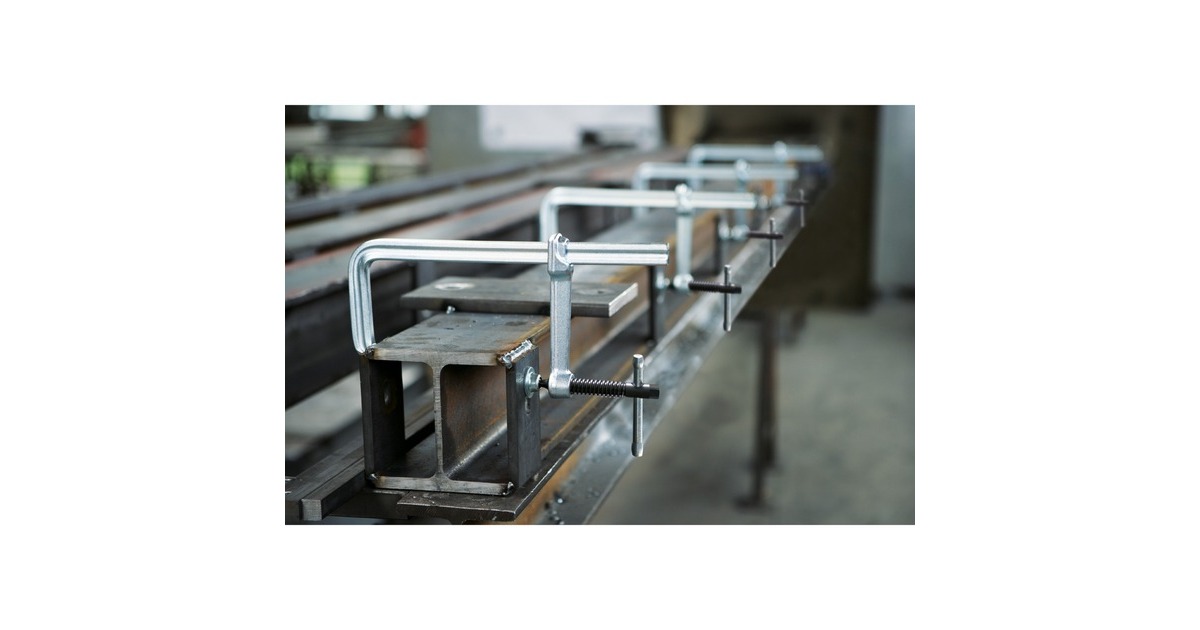 BESSEYGeheel stalen lijmtang classiX GS20 met houten handgreep lijmklem  (Zilver/rood)
