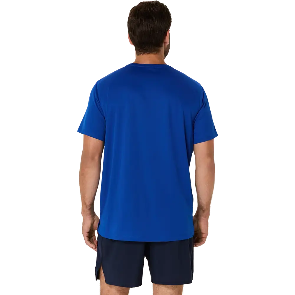 ASICS Core Hardloopshirt Korte Mouwen Blauw Heren