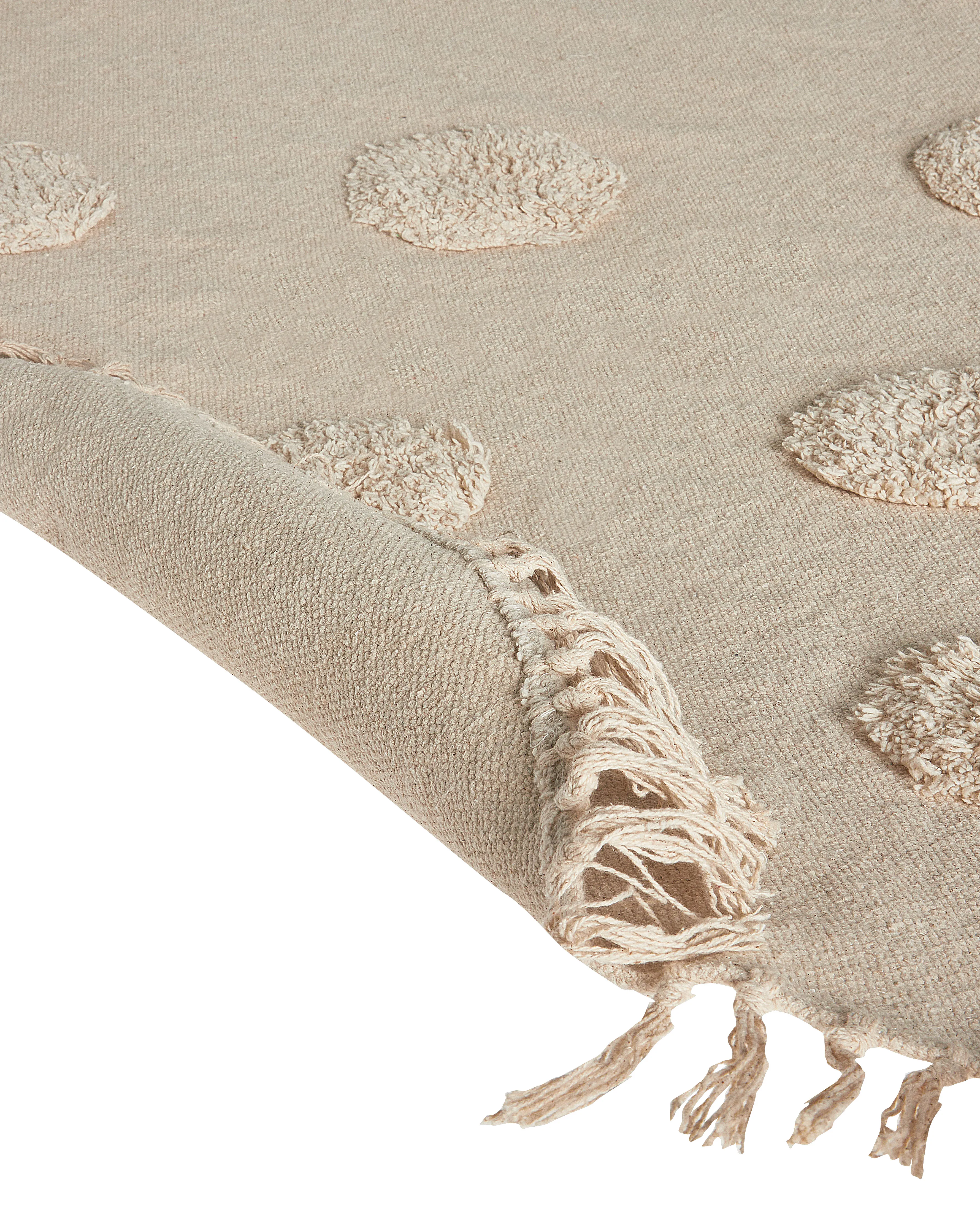 Kindervloerkleed WAHAR Beige ø 140 cm Katoen