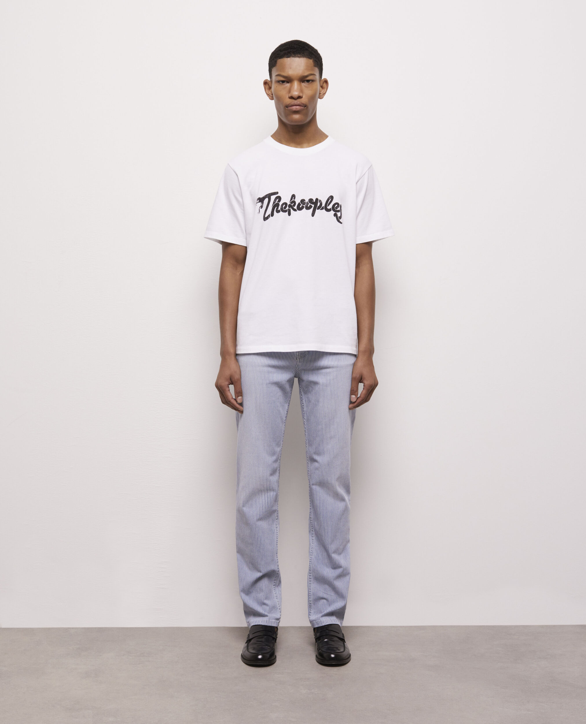 T-shirt blanc sérigraphié Snake logo