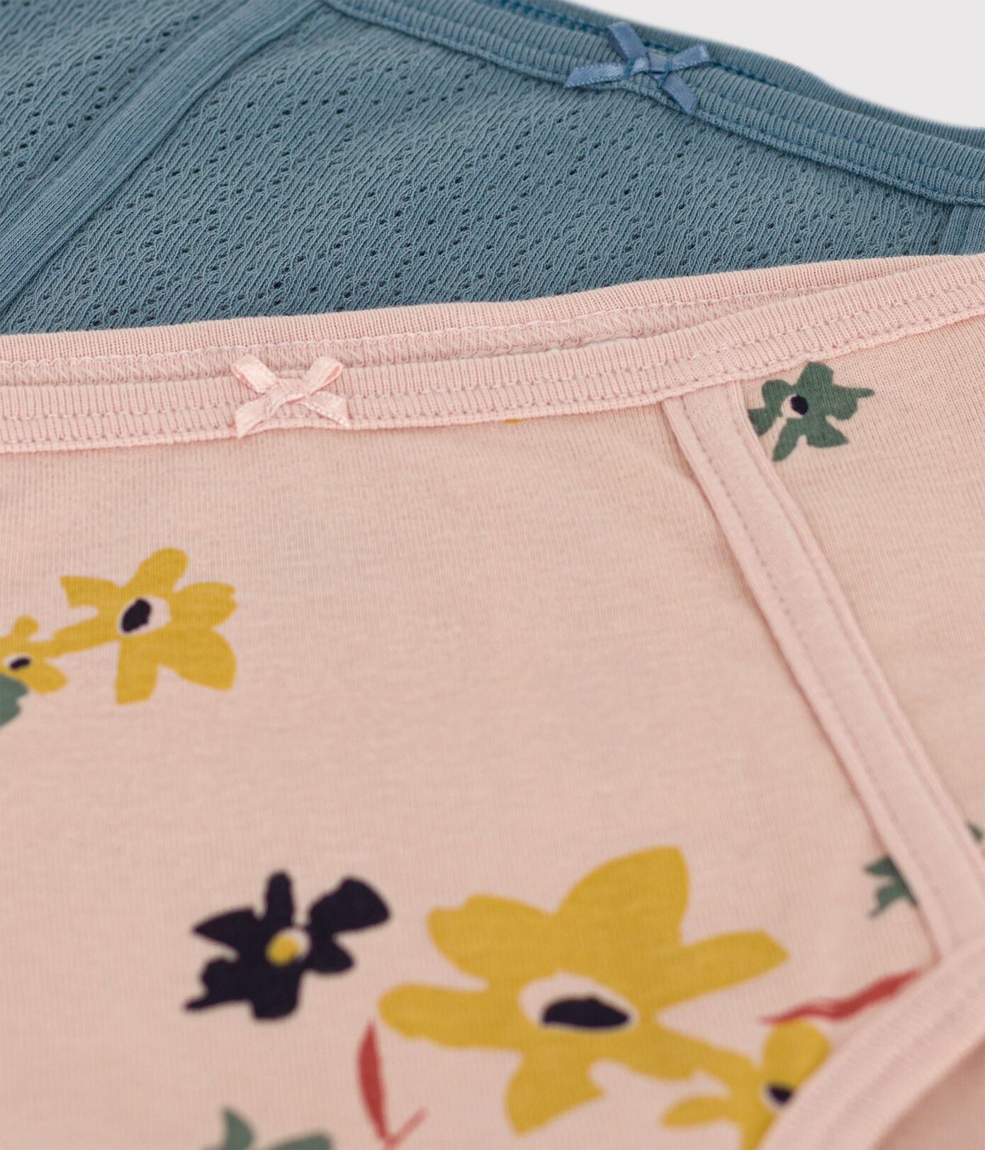 Lot 2 culottes taille haute en coton Femme