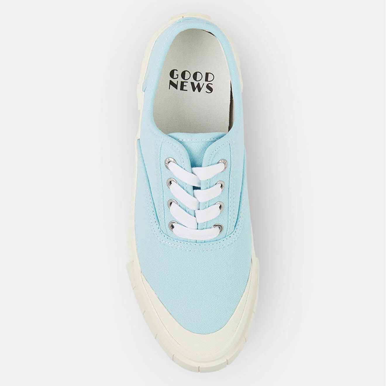 Good News Sneakers en Coton Bio Gnace bleu clair