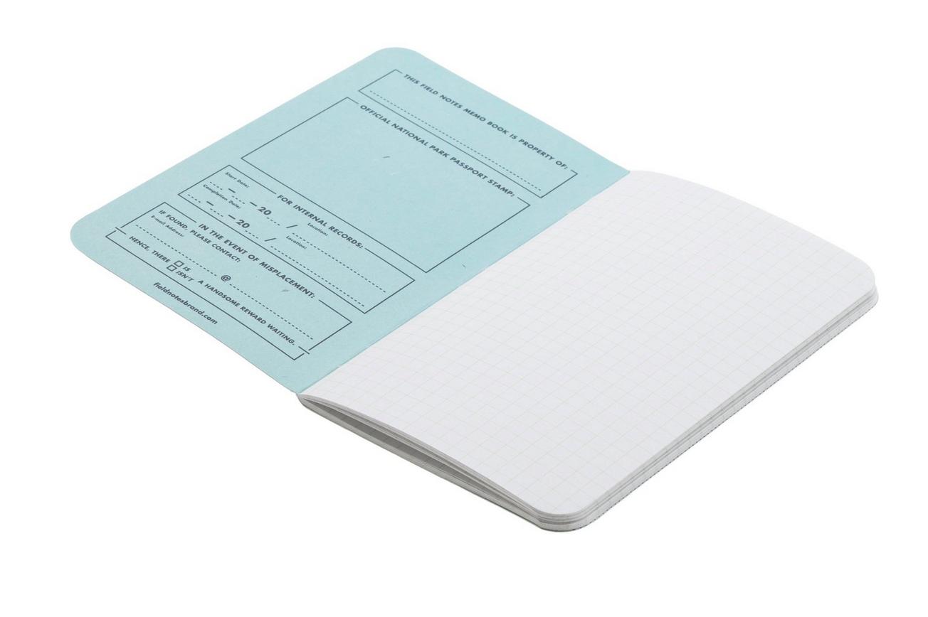 Field Notes National Parks FNC-43f Graph 3-Pack F Glacier Hawai'i Volcanoes Everglades, notitieboekjes