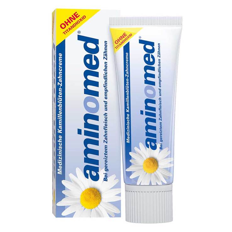 Aminomed Kamillenblüten Zahncreme ohne Titandioxid, 75 ml