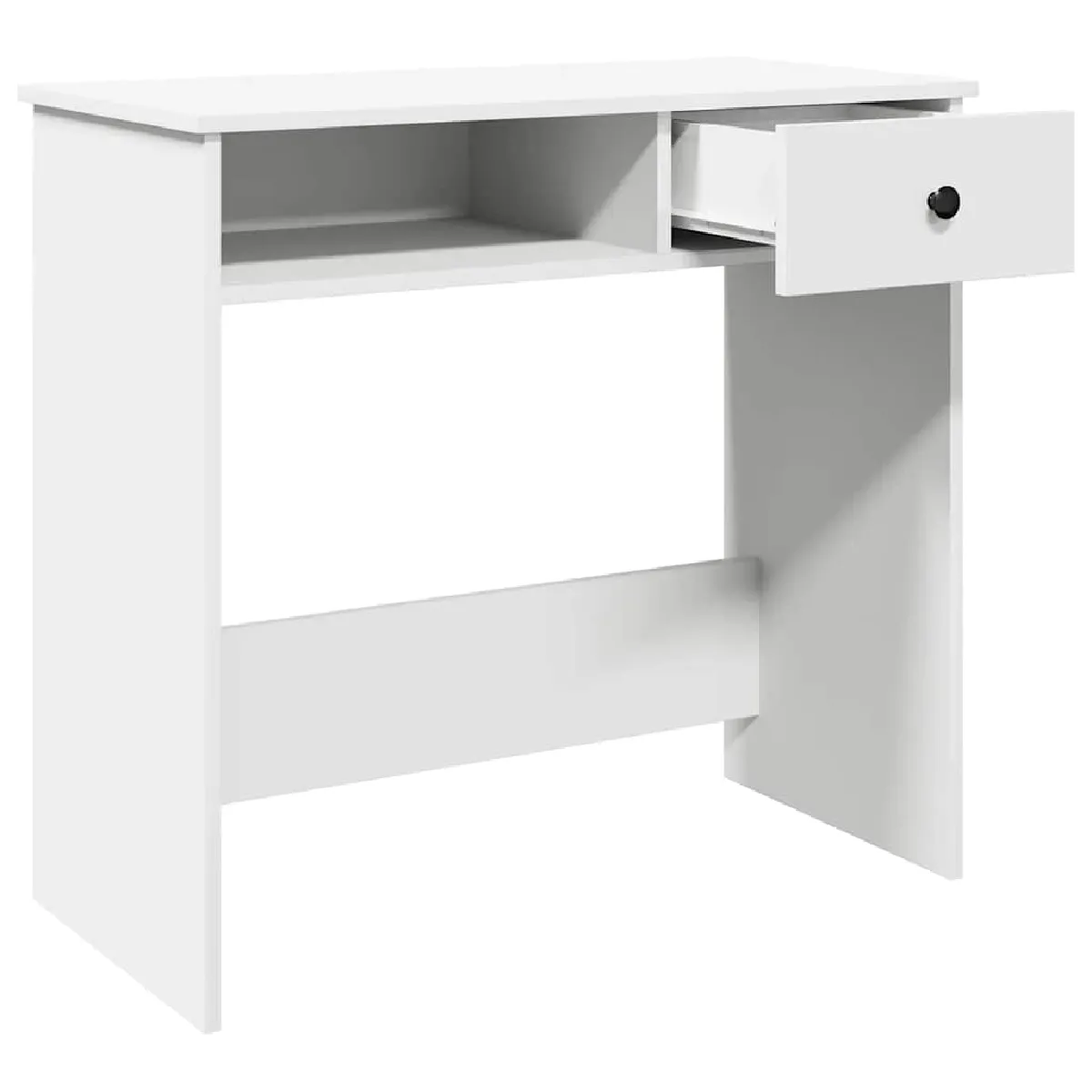 VidaXL Bureau Blanc Bois d'Ingénierie