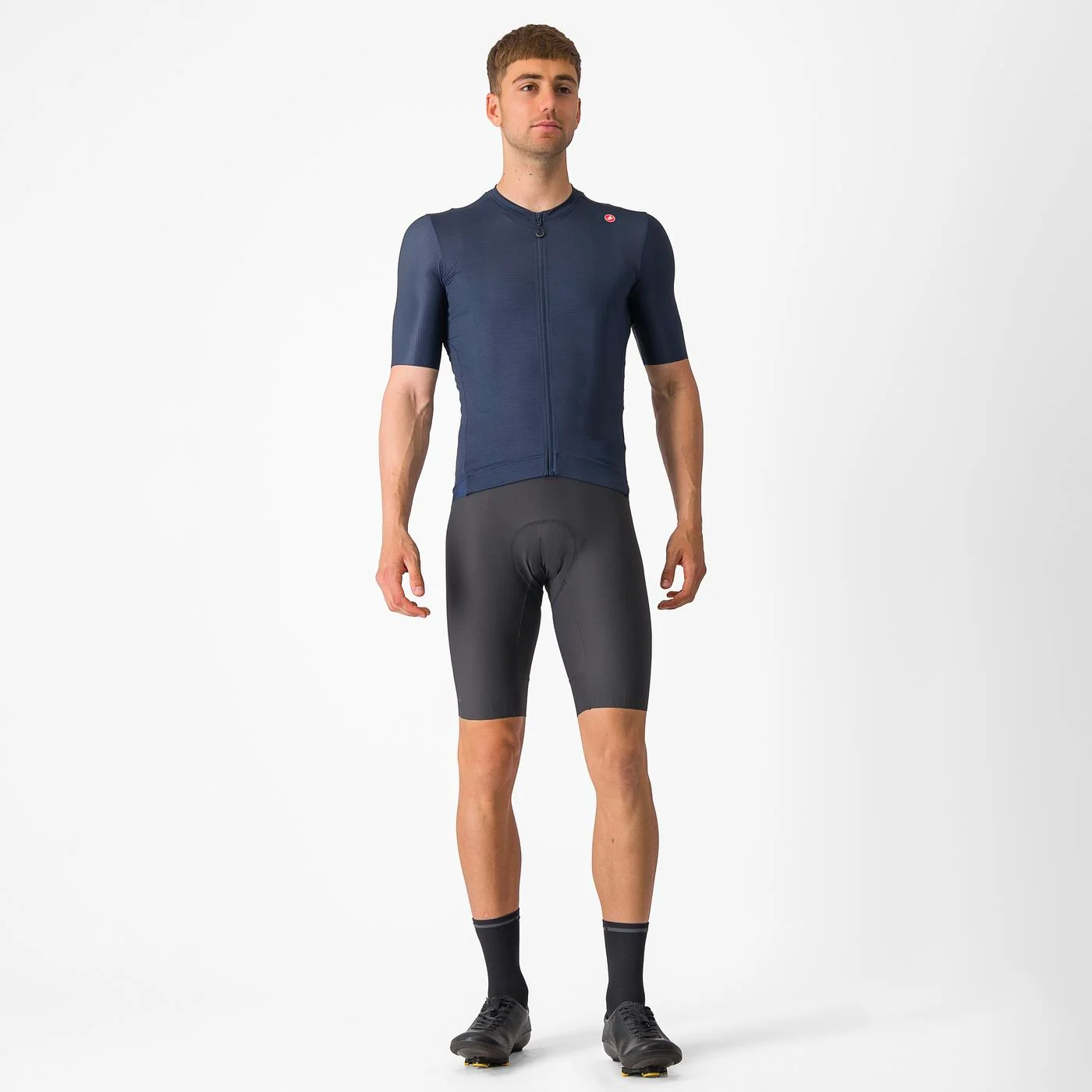Castelli Espresso Jersey i Belgian Blue/Silver Moon
