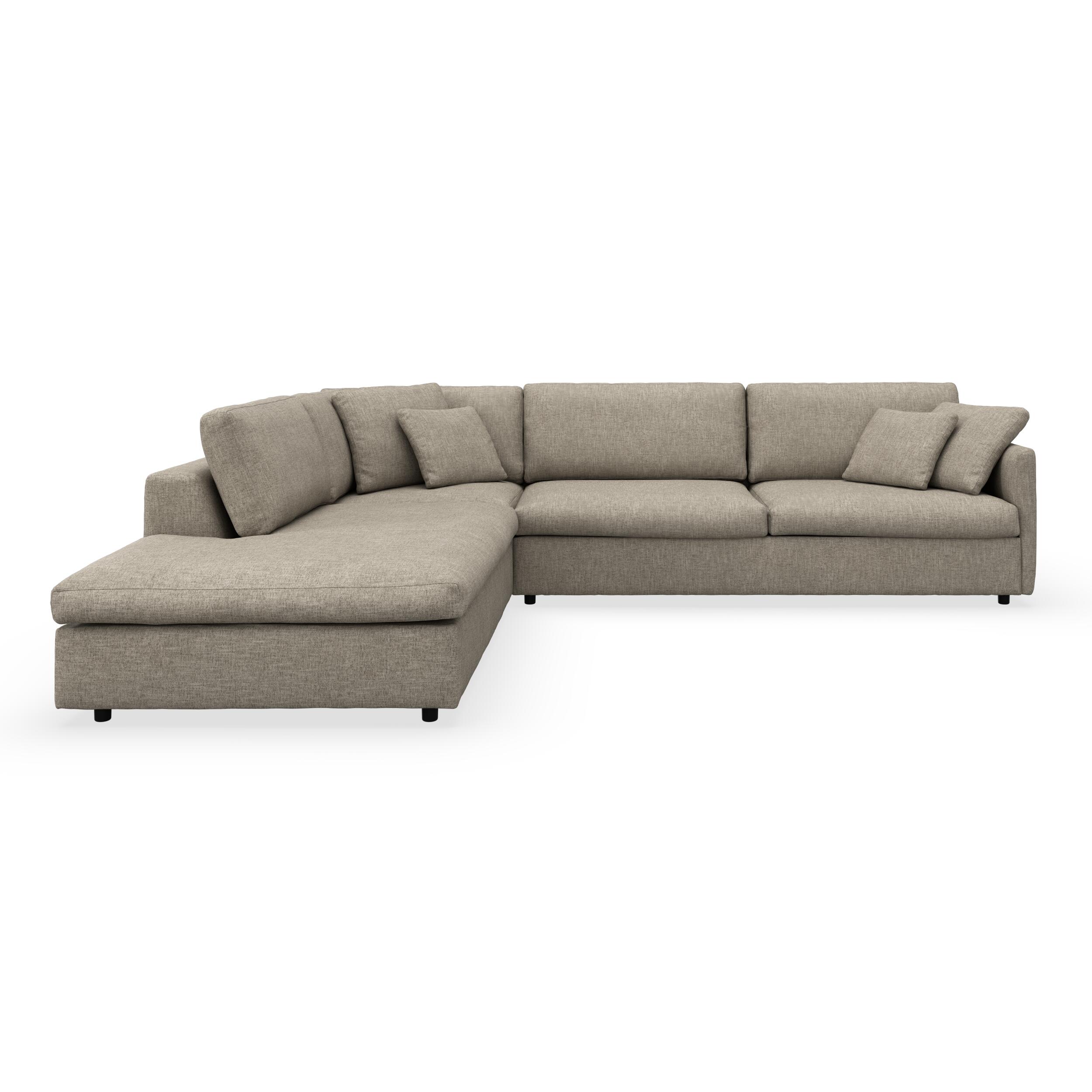 Angolo venstrevendt sofa med pufafslutning