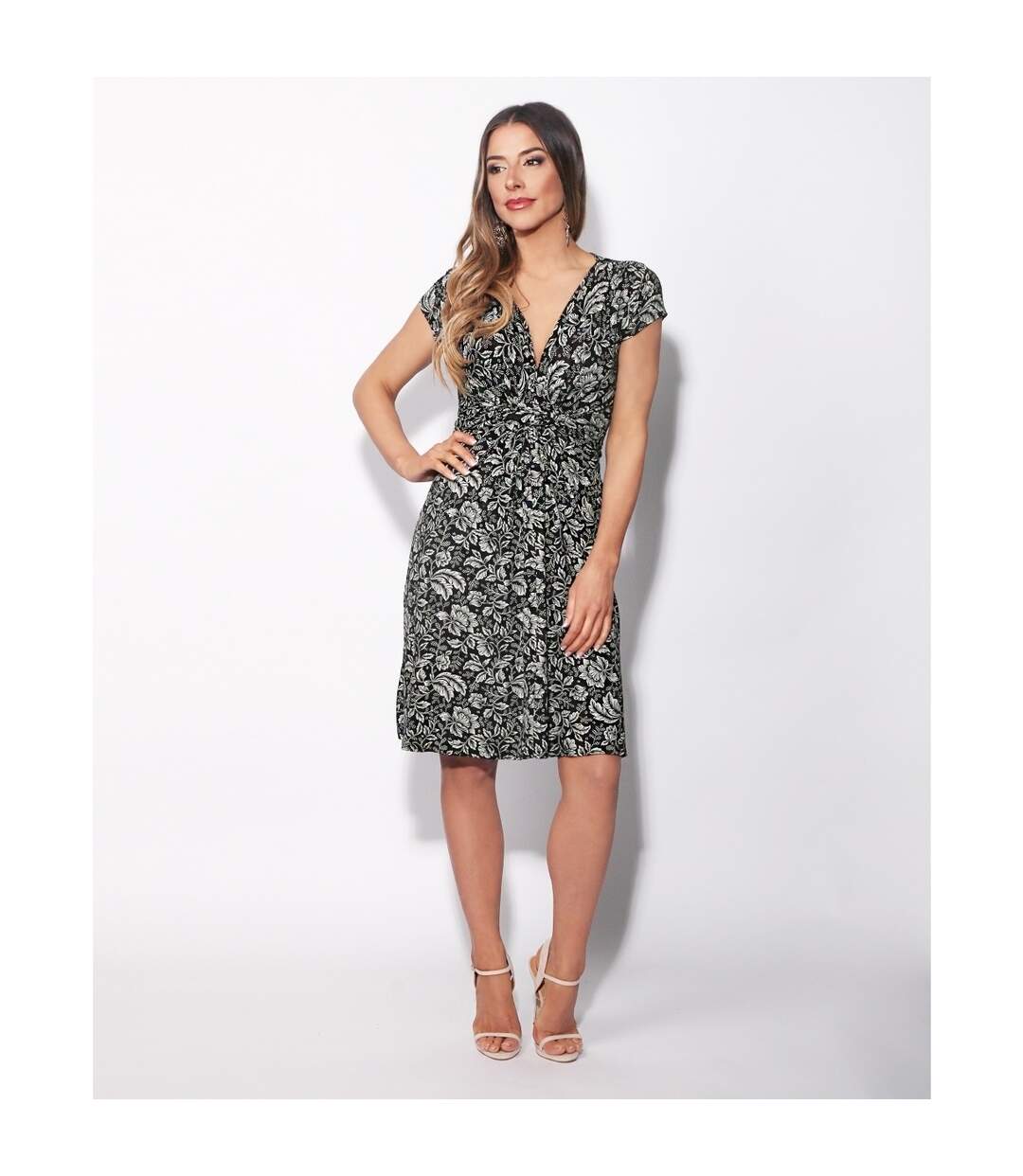 Krisp - Robe - Femme (Crème / noir) - UTKP102