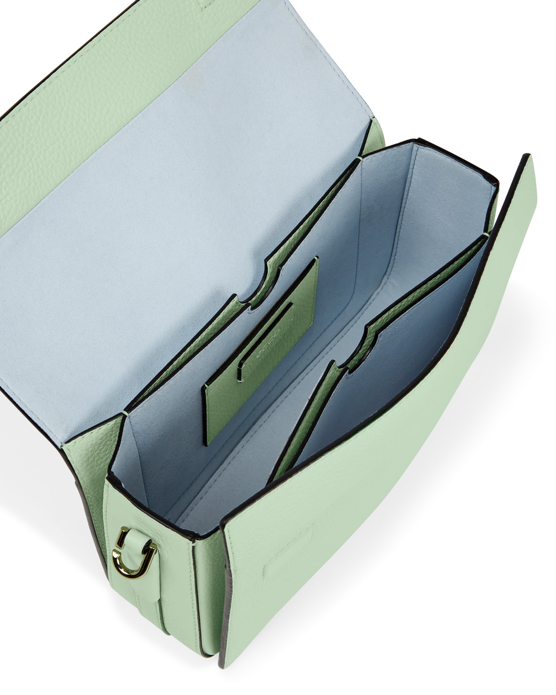 ECCO Pinch Bag Umhängetasche aus Leder Grün 17X26X10 cm