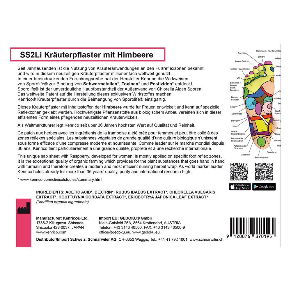 Kenrico SS2Li Kräuterpflaster mit Himbeere