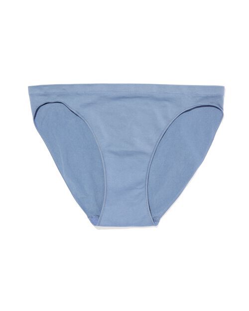 slip femme sans coutures en micro bleu moyen