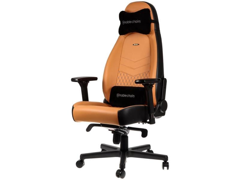 noblechairs Gaming-Stuhl ICON Echtleder Cognac Echtleder -Computersessel