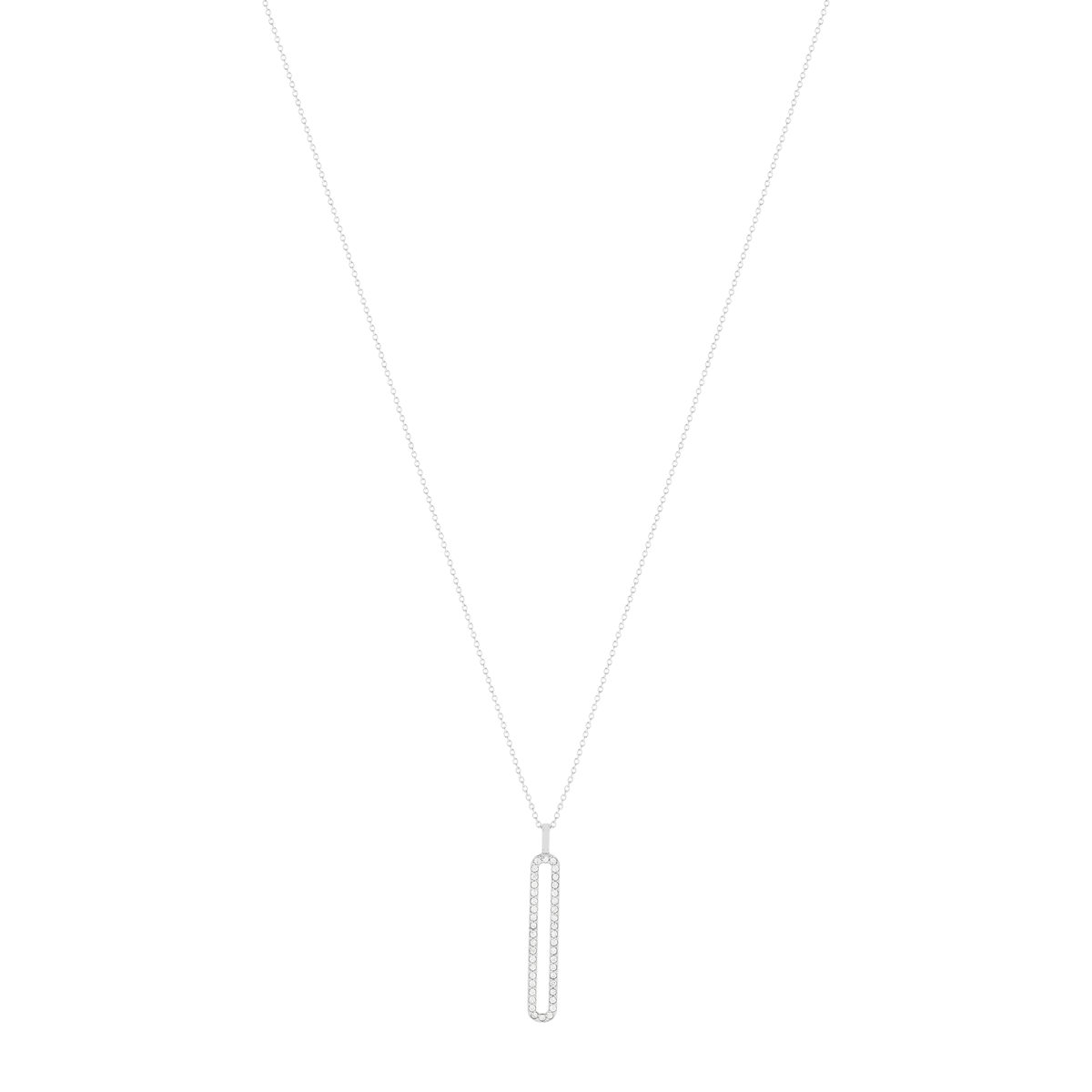 Collier argent 925 zirconias 45 cm